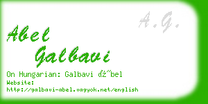 abel galbavi business card